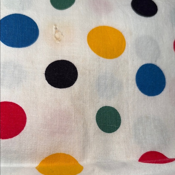 Vintage cotton quilt Colorful Polka Dot‎ Fabric 35 x 50 100 - Picture 2 of 4
